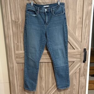 Levi's Denim Straight Leg Jeans - Blue